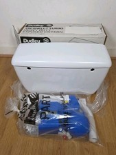 DAMAGE Thomas Dudley Tri-shell Low Level Side Connection Exposed Cistern Toilet 