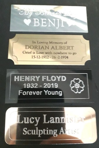 Engraved trophy plates - plates, plaques