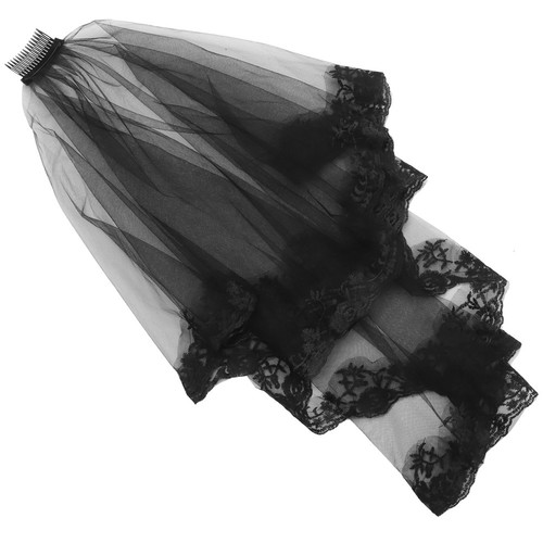 Black lace veil for - lace, wedding
