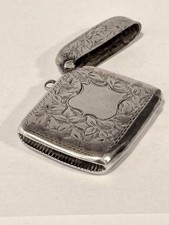 Edwardian Silver Vesta Case Birmingham 1902 John Rose