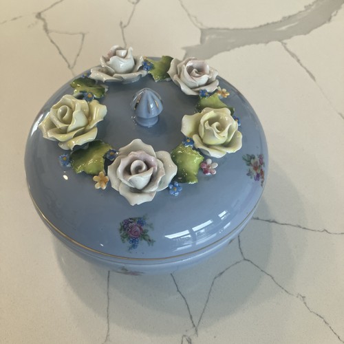 Vintage light blue porcelain - light,