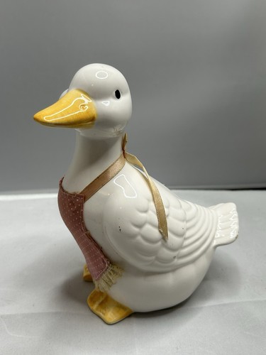Vintage ceramic duck apron - ceramic,