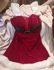 Ann Summers Santa Outfit, sexy dress with belt festive winter red