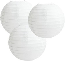 Large White Paper Round Ball