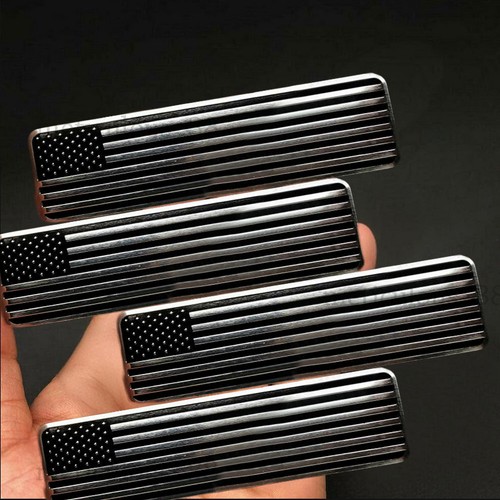 4pcs usa american flag - 3d,
