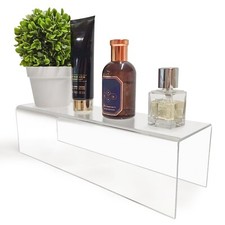 CLEARANCE Acrylic Plinth Step Riser Hover Stand -350mm Wide -Shop Home (DSL8/20)