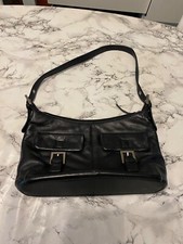 soft black leather handbag
