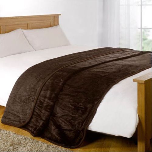 Brown faux fur mink - brown, sofa