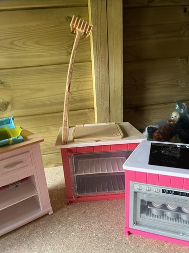 Barbie kitchen set - barbie,