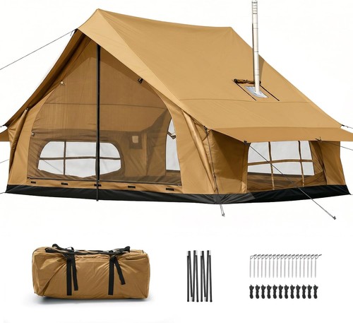 Camping hot tent cabin - camping,