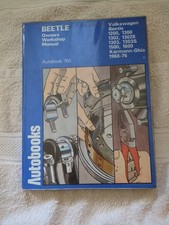 Workshop Manual VW BEETLE 1200 1300 1302 1303 1500 1600 KARMANN GHIA 1968-74 