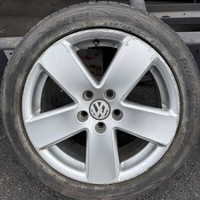 GENUINE VW PASSAT B6 - 17" BORBET  ALLOY WHEEL & TYRE - 3C0601025E / 7.5JX17H2