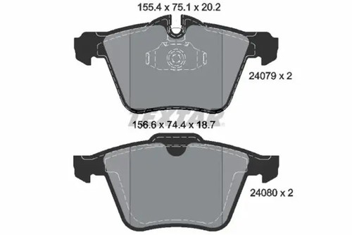 Brake pads 2407903 textar - pads,