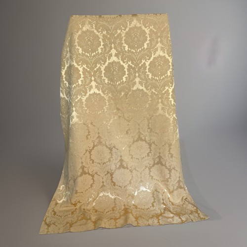 Vintage gold damask curtains - vintage,