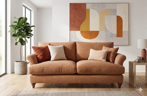 Jessica large sofa - sofa,, henna
