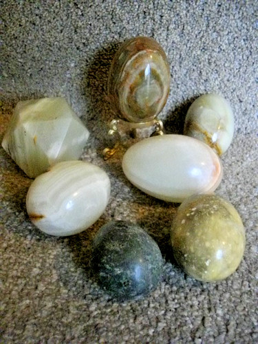 Stone marble onyx eggs - stone/marble/,