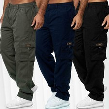 Mens Elasticated Waist Cargo