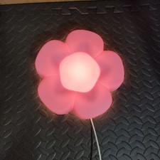 IKEA Upplyst Flower Shape LED Light Nursery Kids Room Wall Lamp Lilac