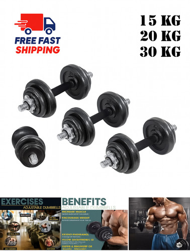 Adjustable cast iron dumbbell - adjustable,