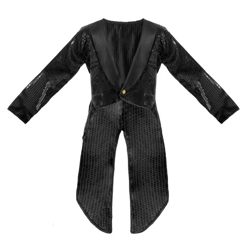 Black sequin tailcoat - black, dance