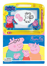 Peppa Pig Read & Doodle Learning resources kids, magnetic drawing pad Book Draw
