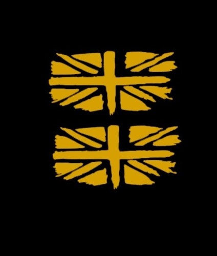 Torn union jack flag - 2, x
