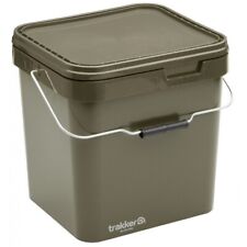 Trakker 17 Litre Green Square Bait Bucket - Carp Fishing Luggage - Free Delivery