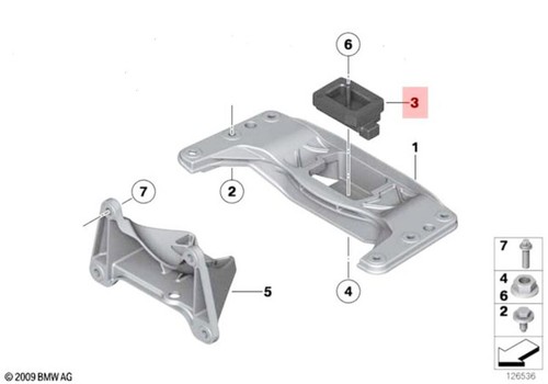 Genuine bmw gearbox mount - bmw,