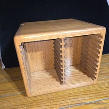 Vtg Pocket Solid Wood Rotating