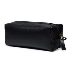 Black Genuine Real Leather