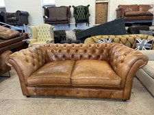 Chesterfield Tan Real Leather