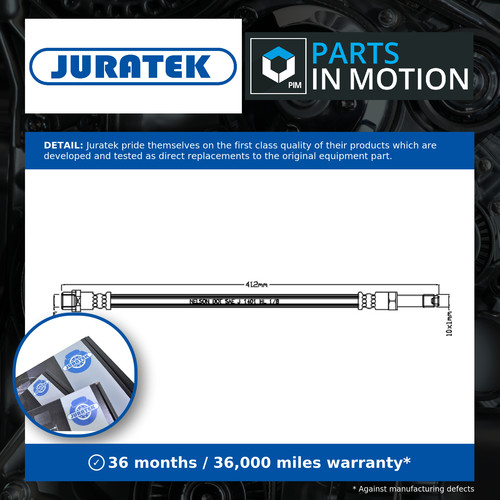 Brake hose fits - brake,