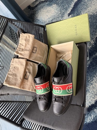 Gucci ace leather - leather, low