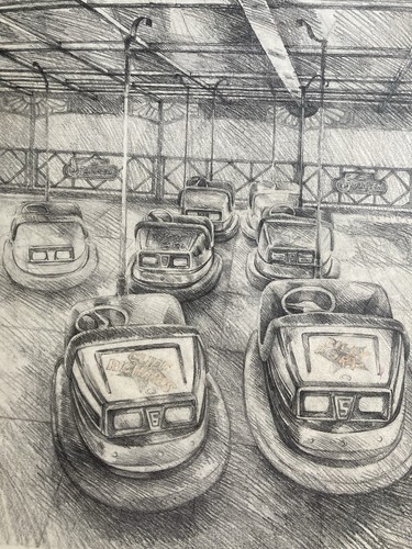 Vintage pencil drawing - pencil,
