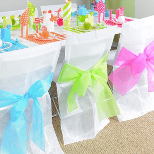 Cepwea chair sash bow organza - cepwea,