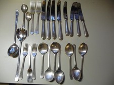 Cutlery SHEFFIELD Stainless Steel & silver plated 4 person 24 pieces set W1