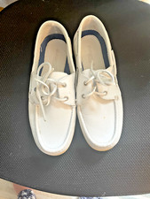 Dubarry Ladies deck sailing shoe in white leather  size 6 eu 38.5