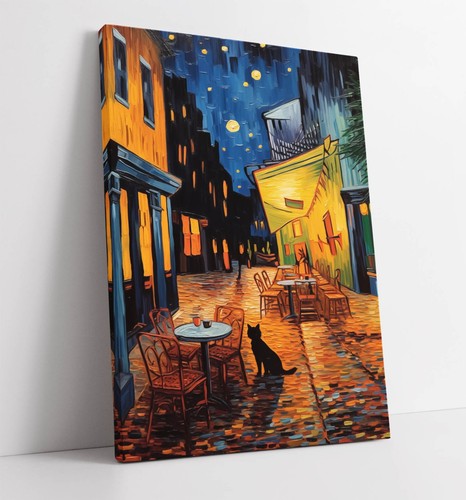 Van gogh cafe terrace night - van,