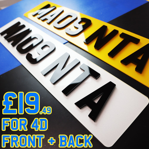 Front back 4d number - 4d,