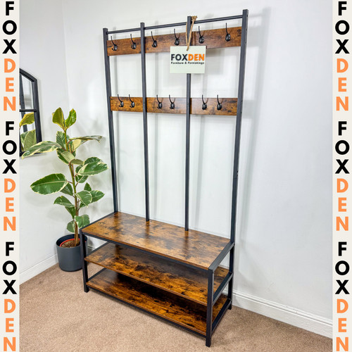 Large rustic coat rack - large,