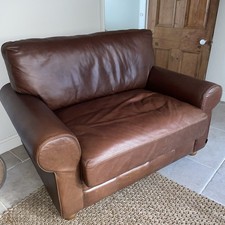 Leather extra wide chair
