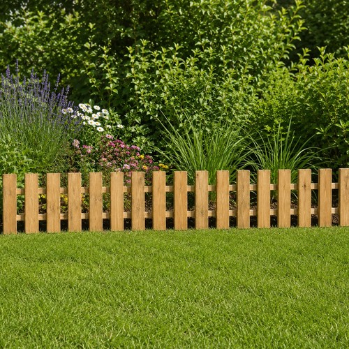 Wooden garden border - border, fence