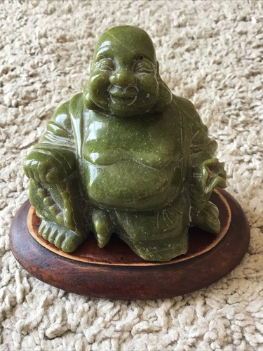 Vintage hand carved green - vintage, jade