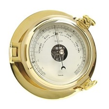 22cm Saloon Brass Barometer