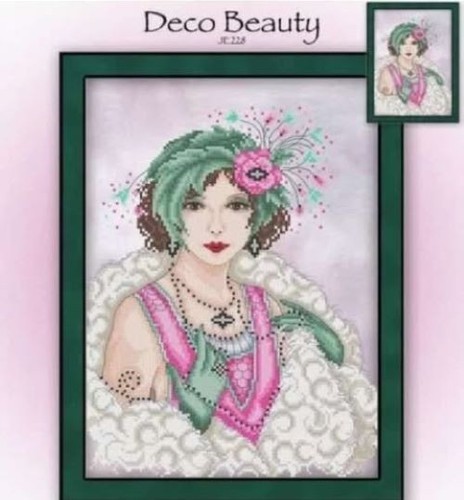 Art deco lady joan elliott - art,