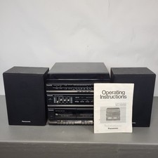 Panasonic SG-HM09A Record Player Cassette Deck FM/AM + Speakers & Manual VGC UK 
