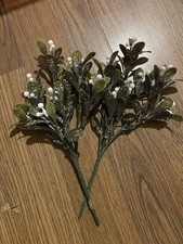 Faux Mistletoe Picks with