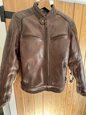 Helstons Leather Motorbike Track Jacket Camel Colour size XL Wonderful Condition
