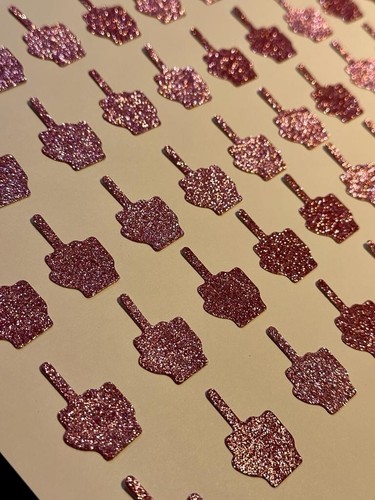 50x pink glitter divorce table - glitter,