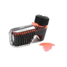 Old Montblanc Ink Bottle (50 ml) in Ruby Red / Rubinrot (No. 39100) (2)